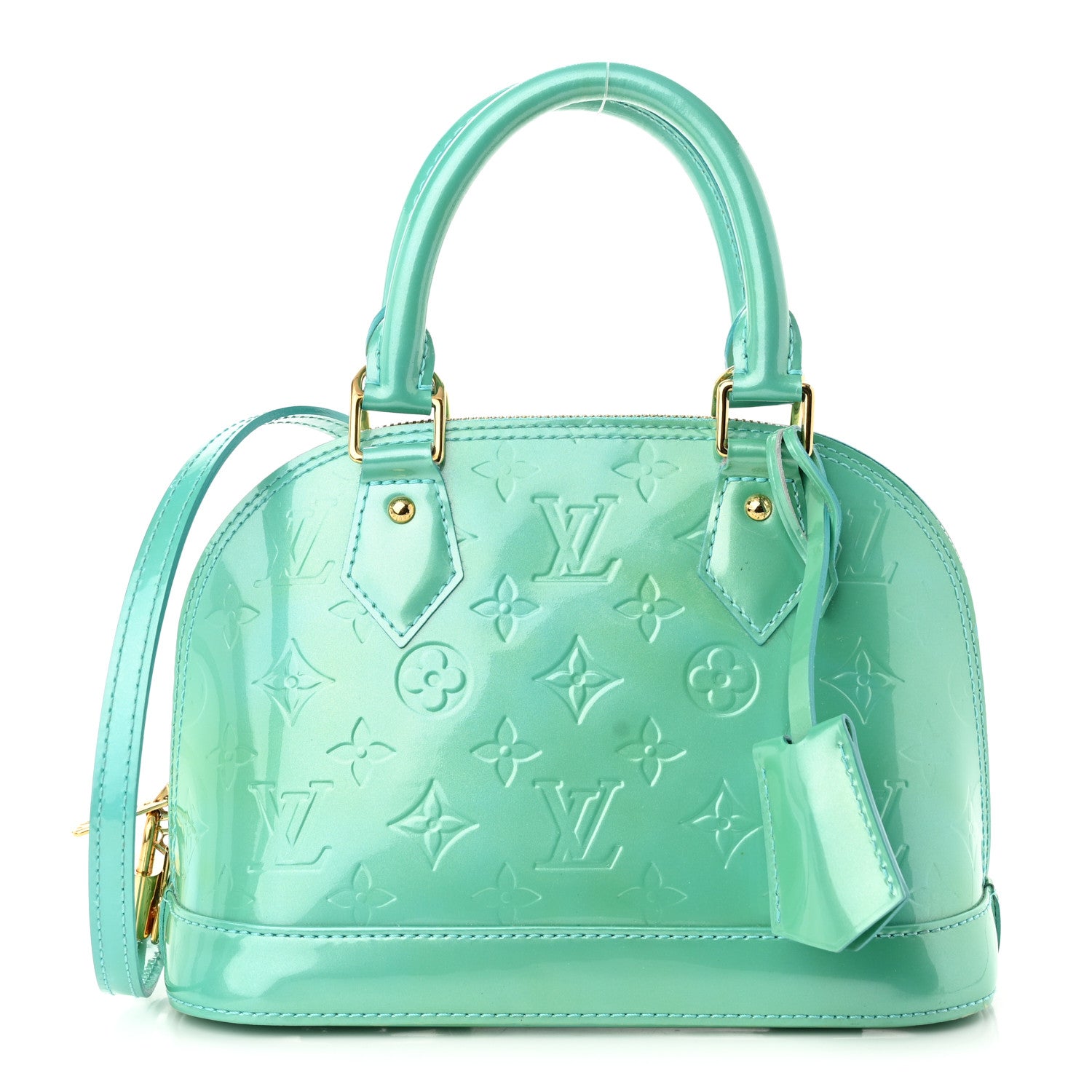 Louis Vuitton Vernis Alma BB Blue Lagon 1 of 8