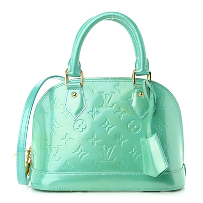Louis Vuitton Vernis Alma BB Blue Lagon 1 of 8