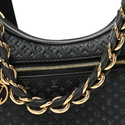 Louis Vuitton Calfskin Embossed Monogram Loop Black 7 of 9