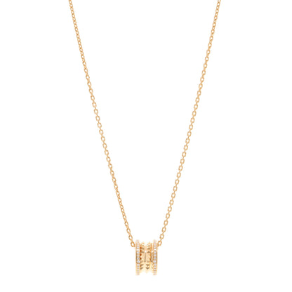 Bulgari 18K Yellow Gold Diamond .38ctw B.Zero1 Rock Pendant Necklace 1 of 5