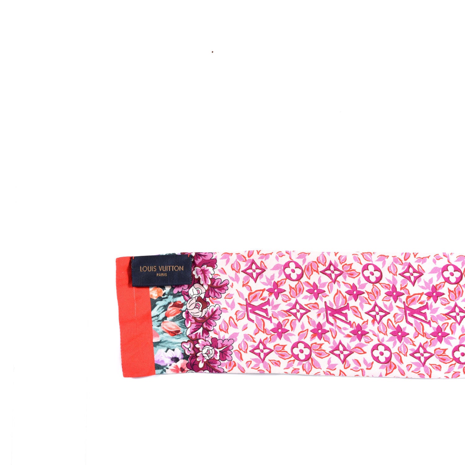 Louis Vuitton Silk Louis In The Garden Bandeau Fuchsia 3 of 3