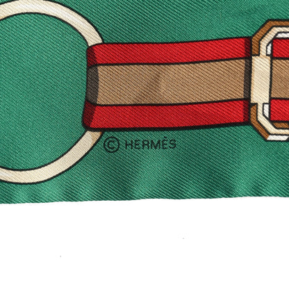 Hermes Silk Grand Tralala Twilly Bleu Ciel Vert 3 of 5