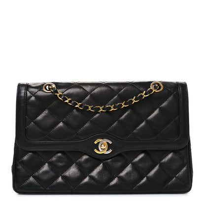 Chanel Lambskin Quilted Medium Single Flap Black 1 of 12