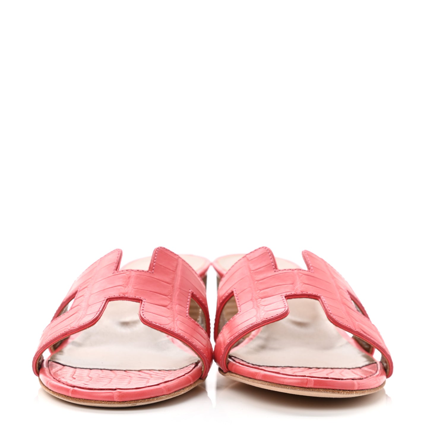 Matte Alligator Oasis Sandals 37 Bougainvillea