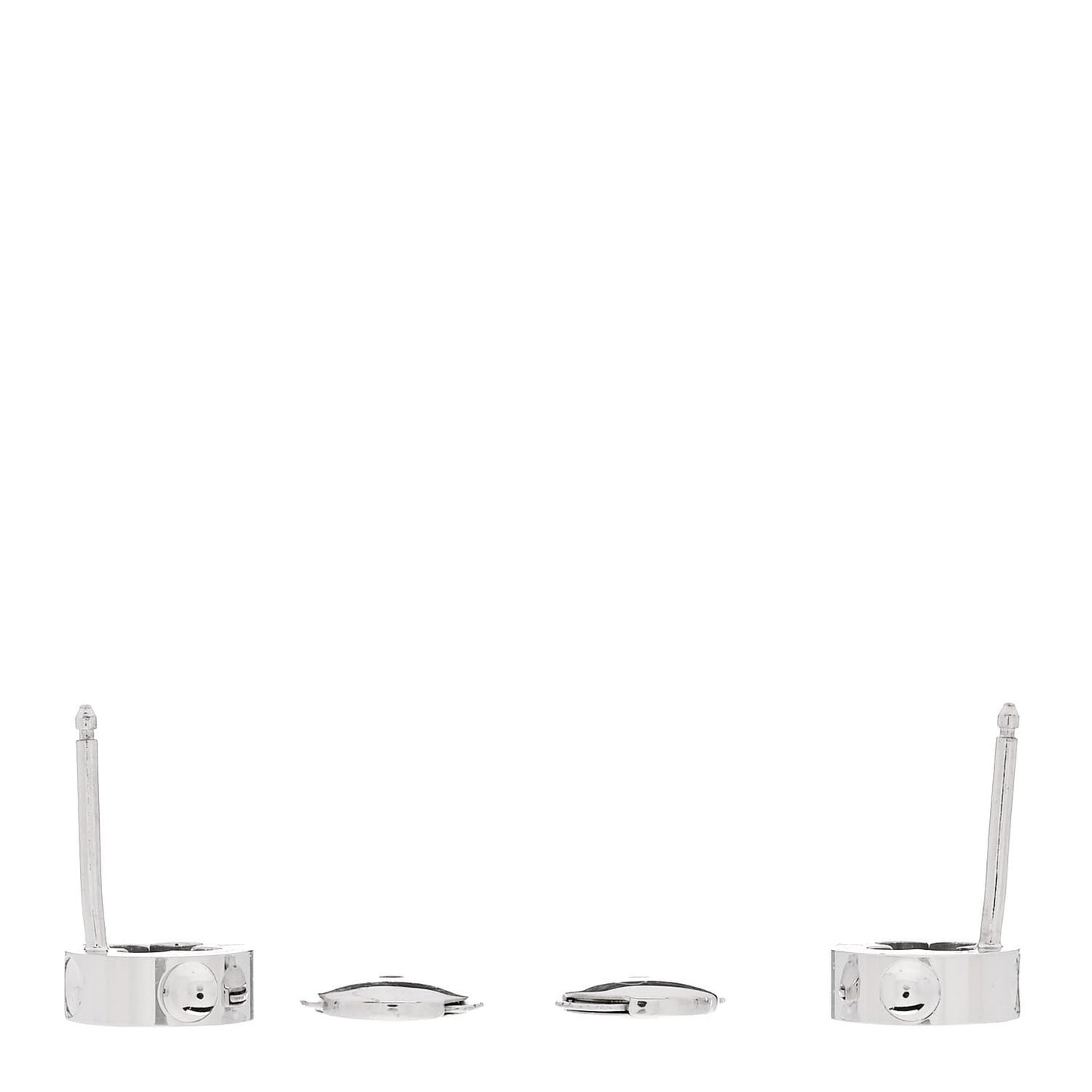18K White Gold Empreinte Ear Studs Earrings