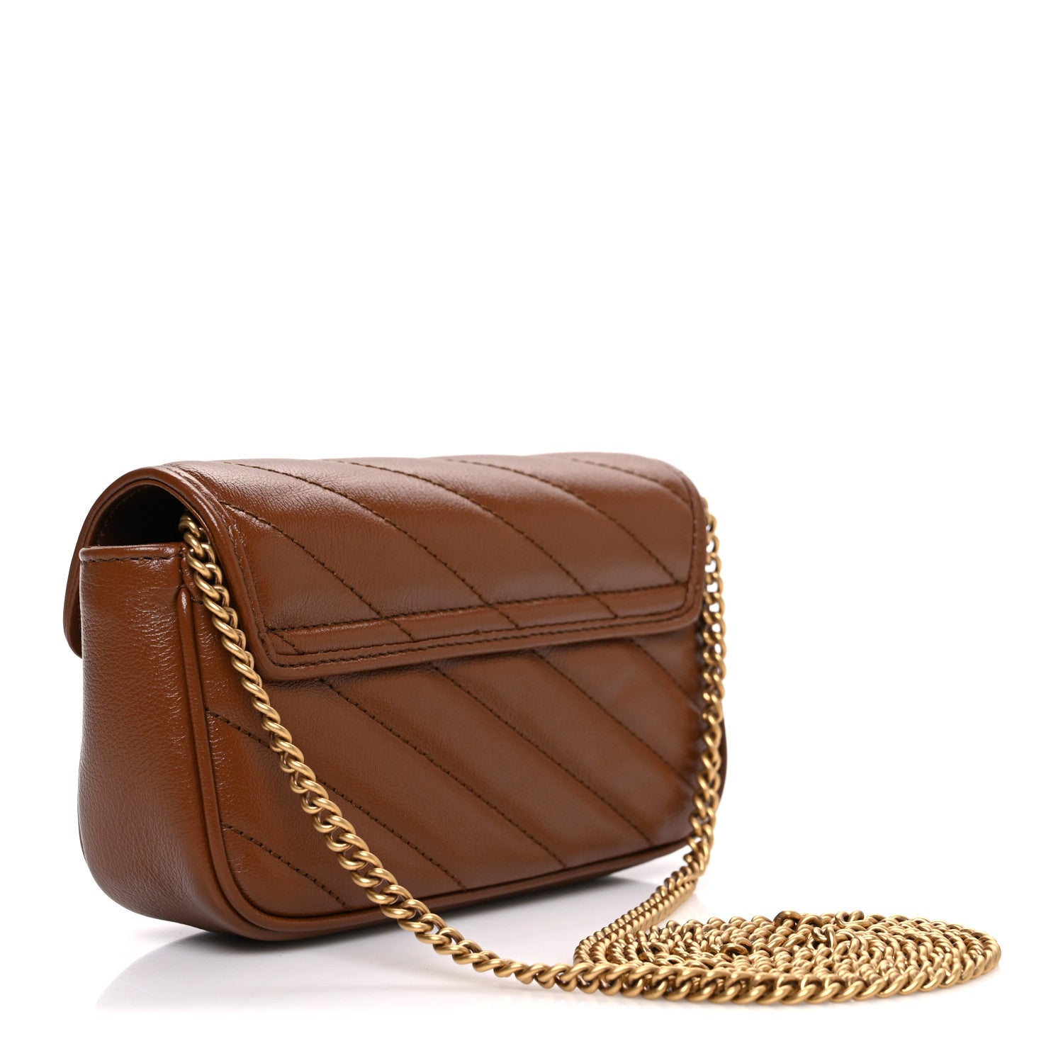 Gucci Azalea Calfskin Matelasse Diagonal Super Mini GG Marmont Shoulder Bag Cuir 3 of 10