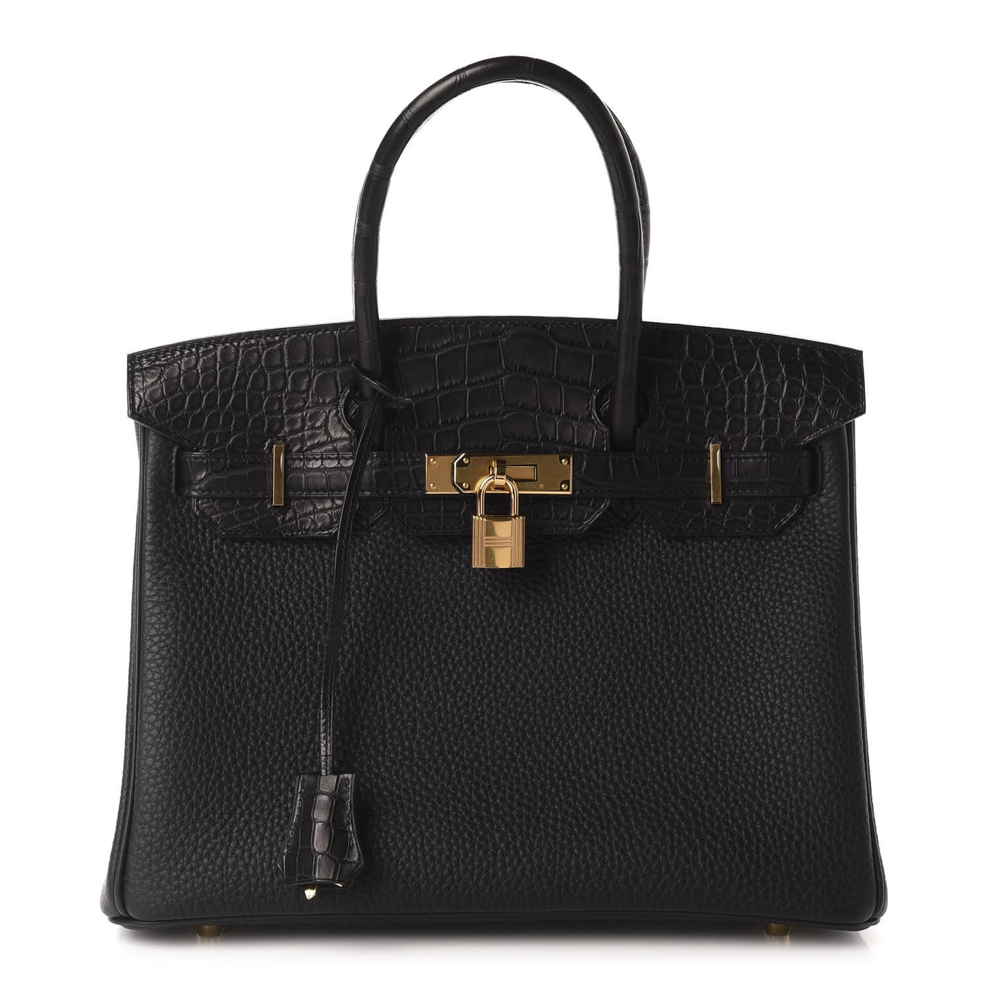 Togo Matte Alligator Birkin Touch 30 Black