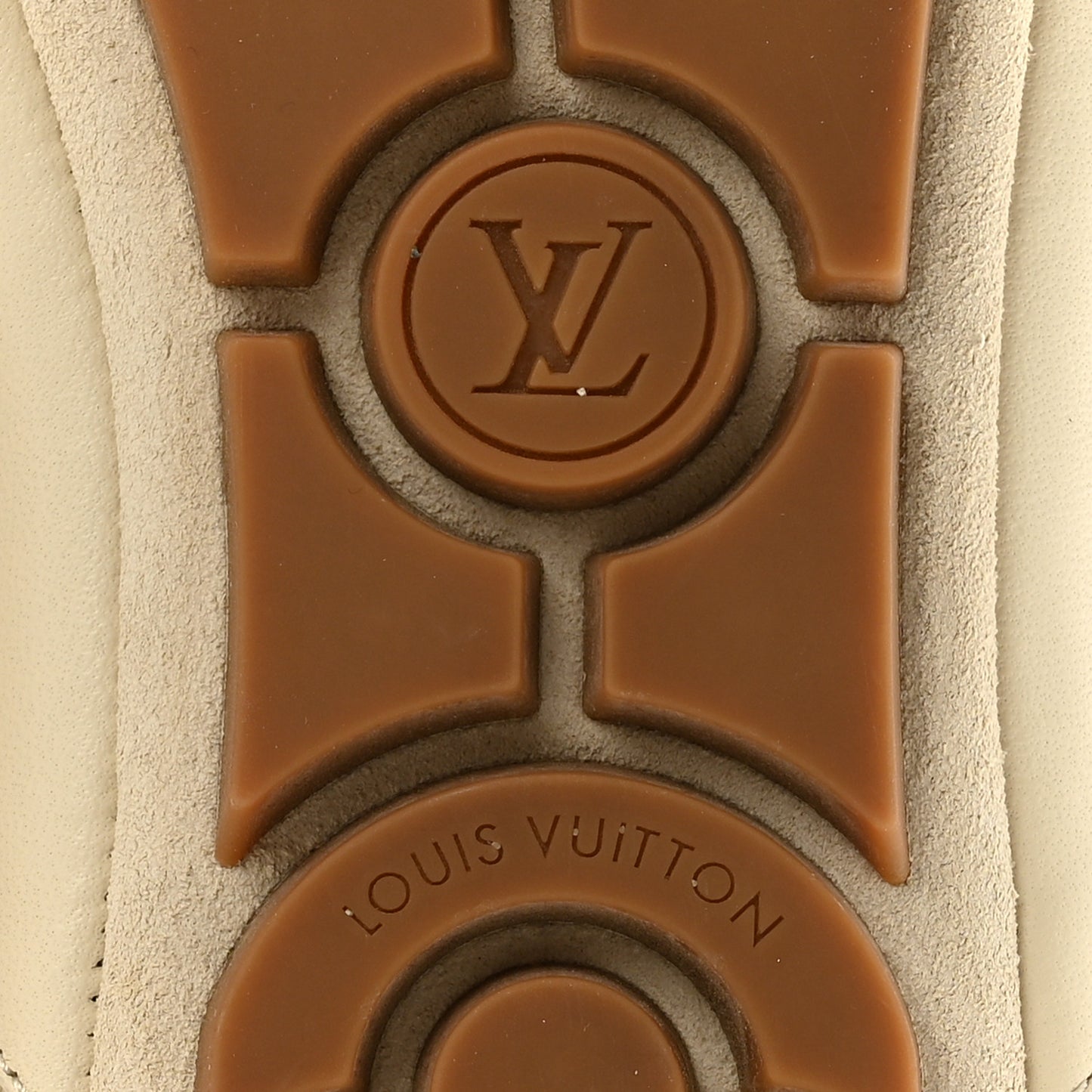 Monogram Denim LV Sneakerina 36 Greige