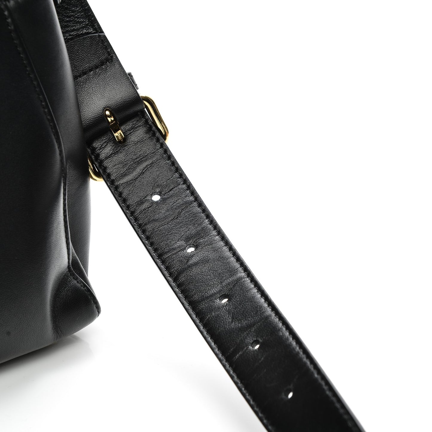 Nappa Studded Mini Peekaboo Iconic Satchel Black