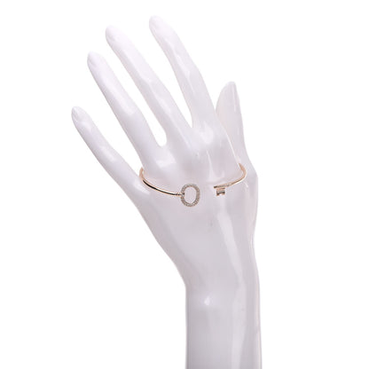 Tiffany 18K Rose Gold Diamond Keys Wire Bracelet 2 of 4