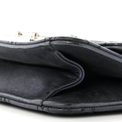 Christian Dior Metallic Calfskin Cannage Miss Dior Promenade Pouch Black 9 of 9