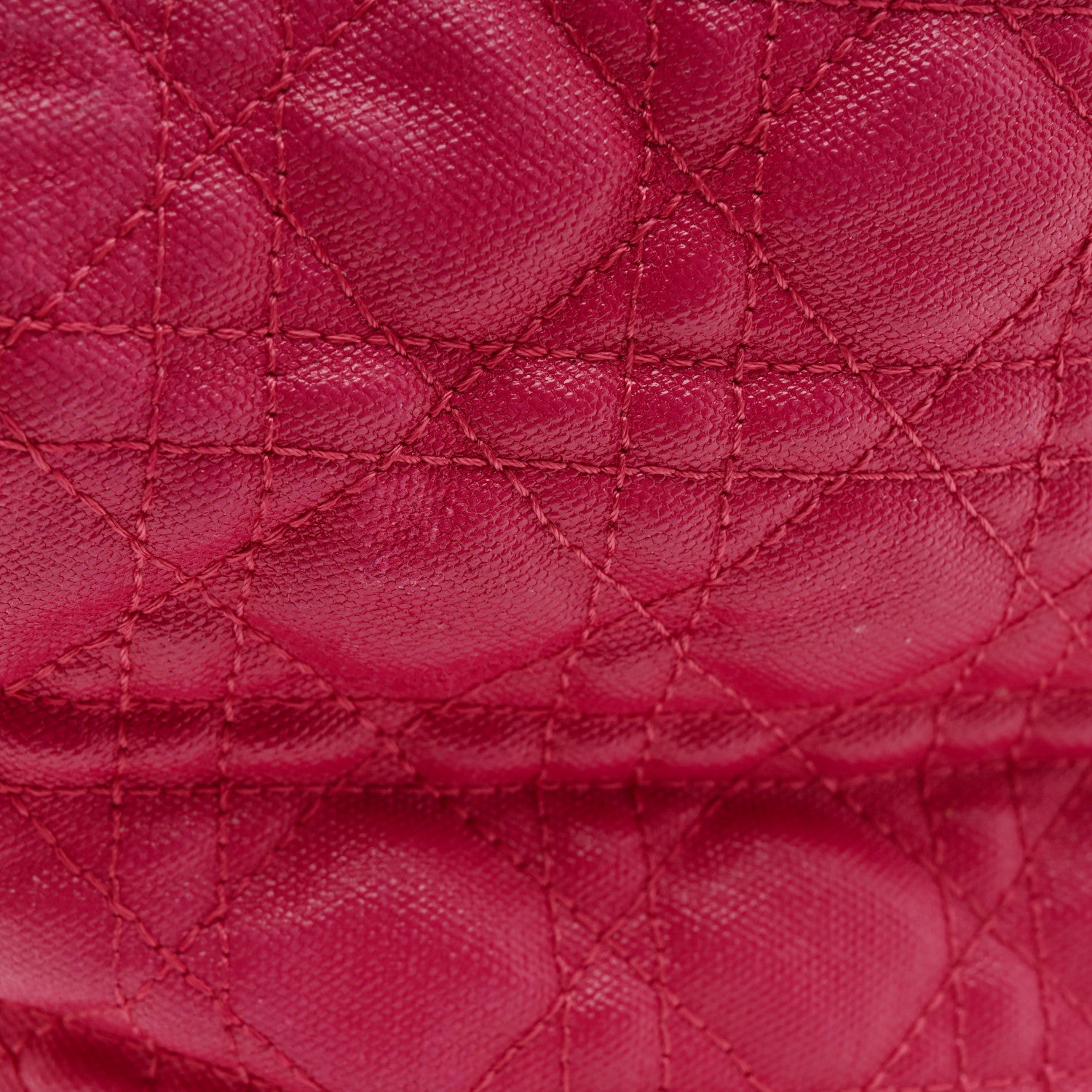 Christian Dior Coated Canvas Cannage Medium Panarea Tote Pink 15 of 15