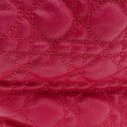 Christian Dior Coated Canvas Cannage Medium Panarea Tote Pink 15 of 15