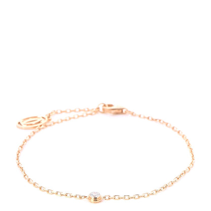 Cartier 18K Yellow Gold Diamond SM D'Amour Bracelet 1 of 7
