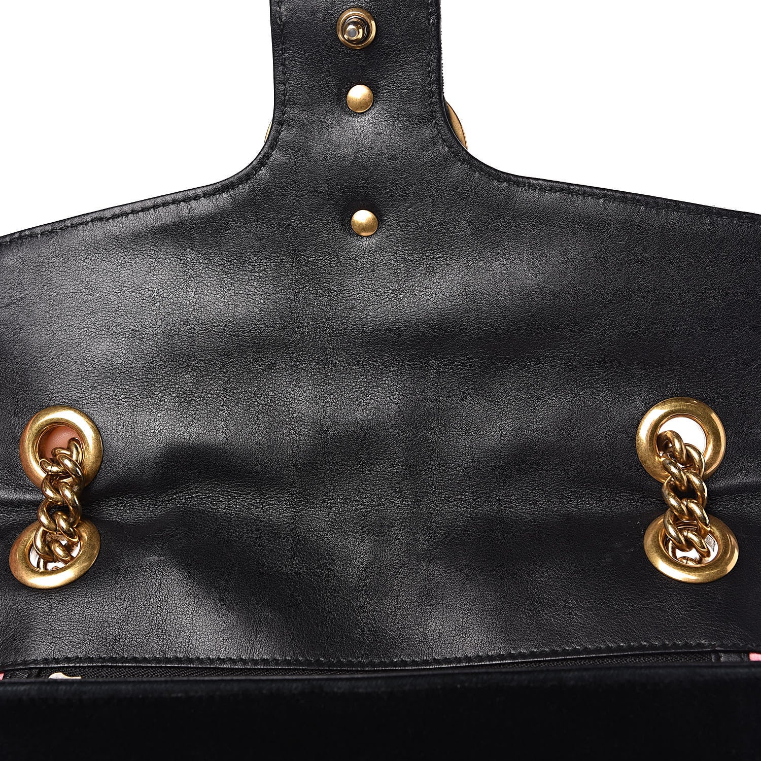 Gucci Velvet Matelasse Small GG Marmont Shoulder Bag Black 14 of 15