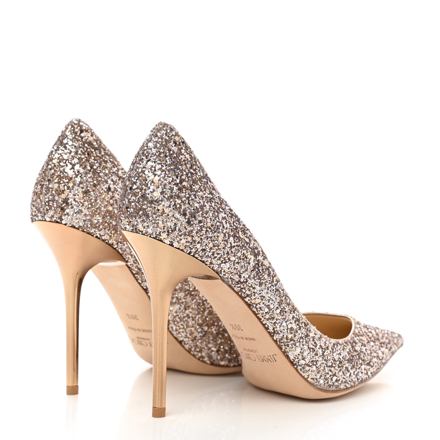 Coarse Glitter Abel 100 Pumps 39.5 Nude