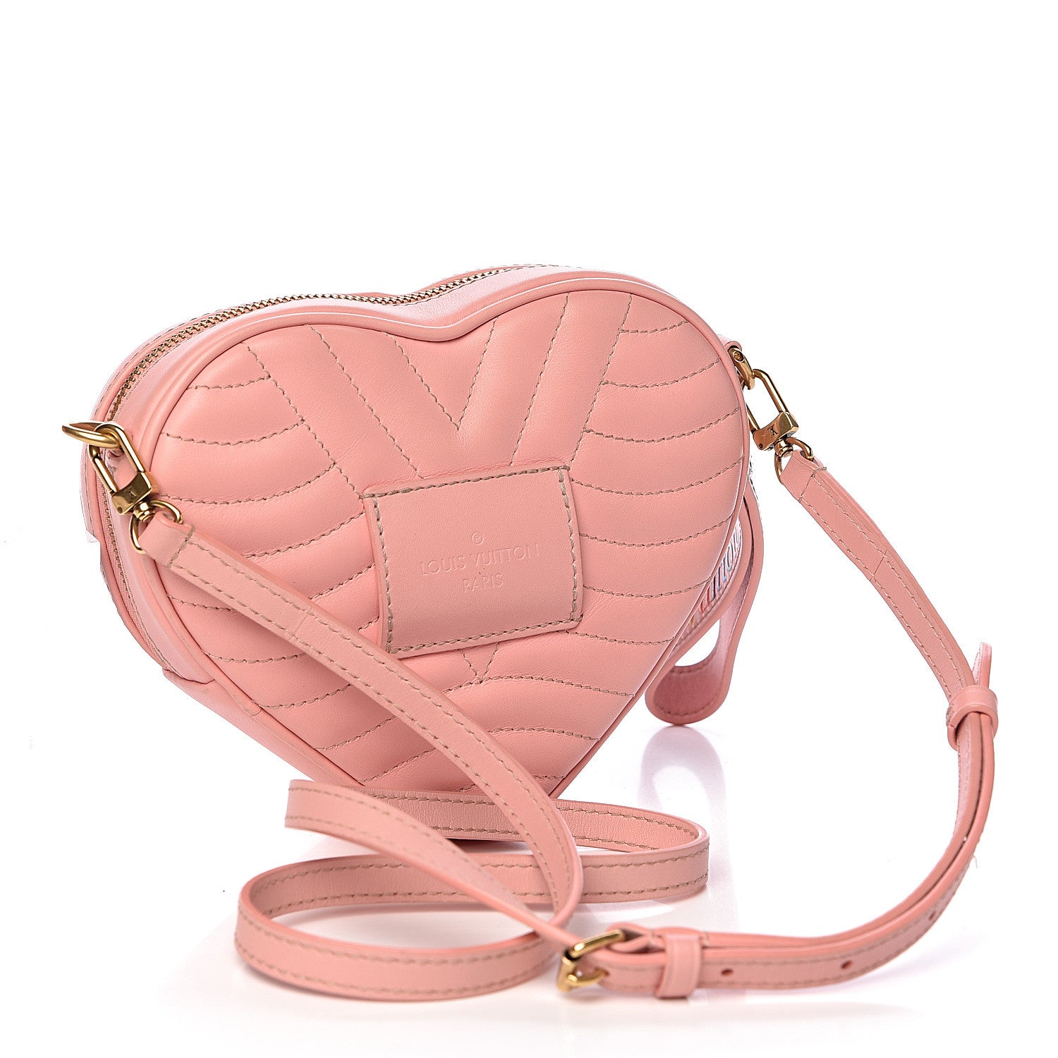 Louis Vuitton Calfskin New Wave Heart Bag Rose Pomettes 3 of 11