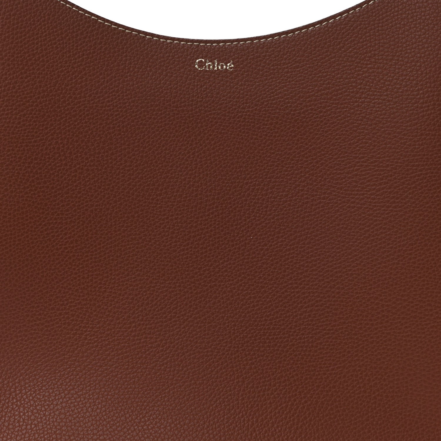 Chloe Small Grain Smooth Calfskin Medium Darryl Hobo Sepia Brown 7 of 9