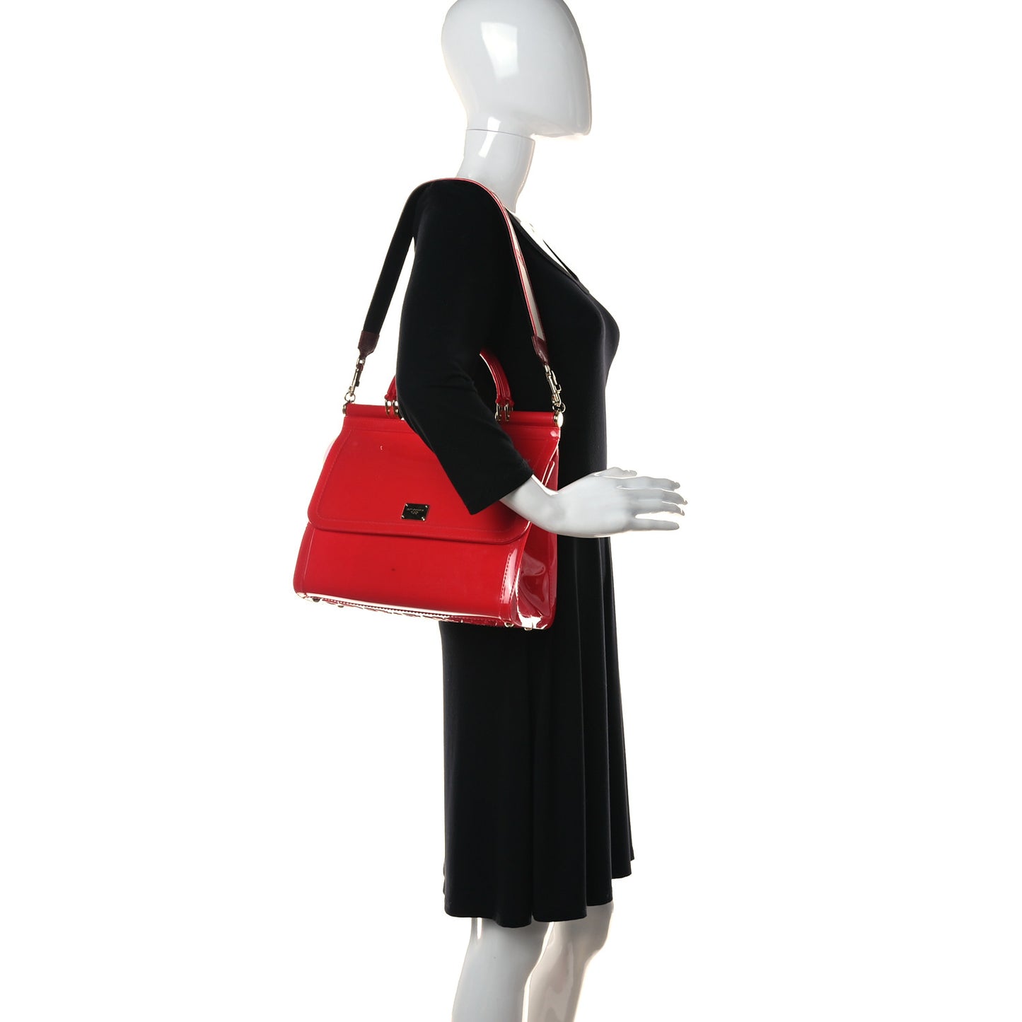 Rubber Miss Sicily Satchel Red