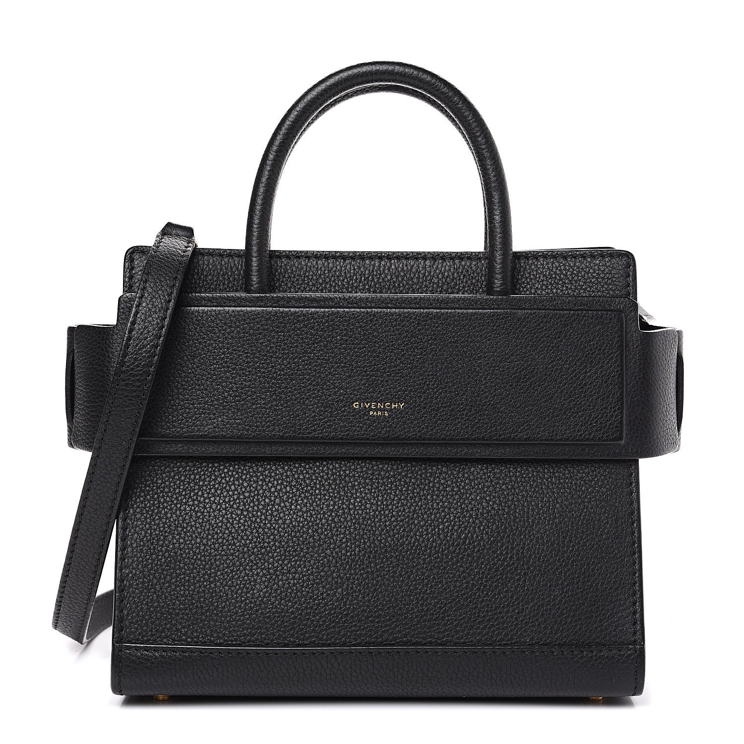 Givenchy Grained Calfskin Mini Horizon Satchel Black 1 of 11