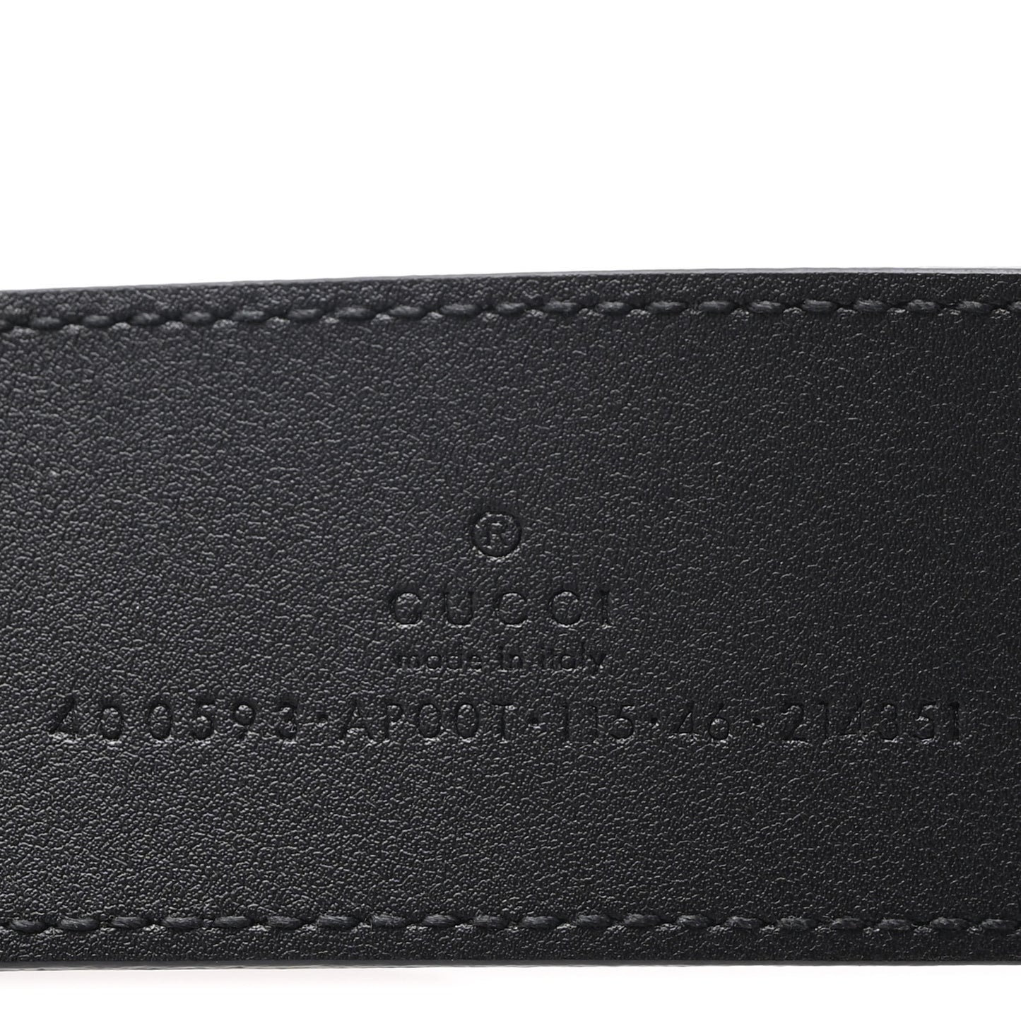 Calfskin Double G 40mm Belt 115 46 Black