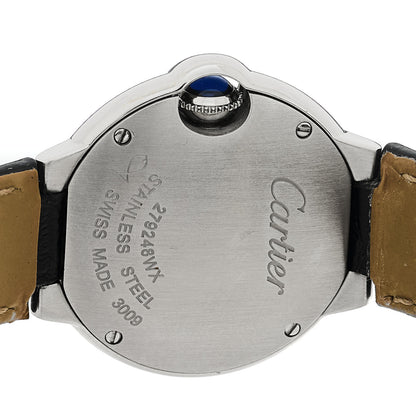 Cartier Stainless Steel Alligator Diamond 28mm Ballon Bleu De Cartier Quartz Watch 4 of 4