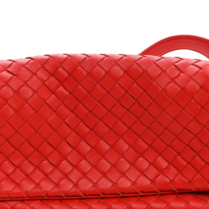 Bottega Veneta Nappa Intrecciato Crossbody Messenger Flap Red 7 of 9