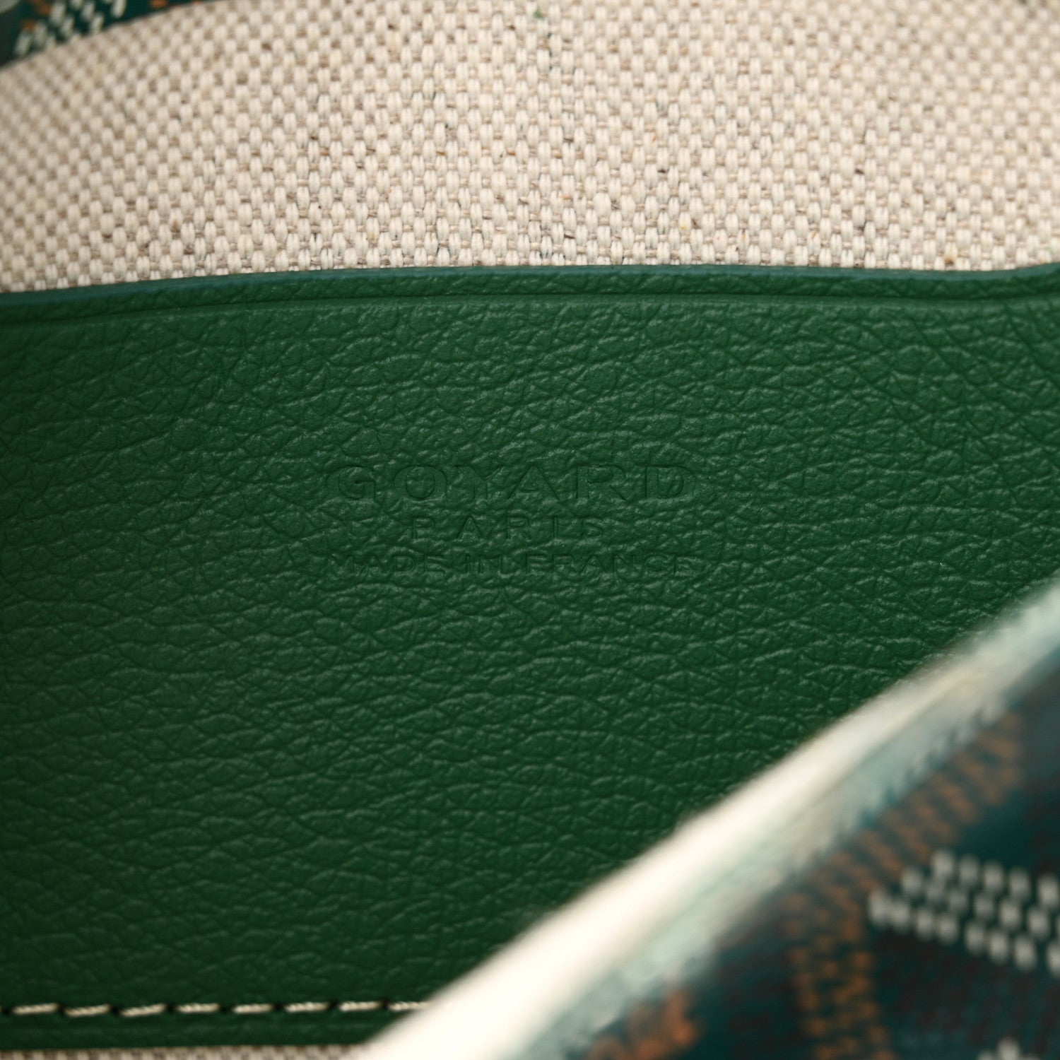 Goyard Goyardine Plumet Wallet Clutch Green 7 of 10