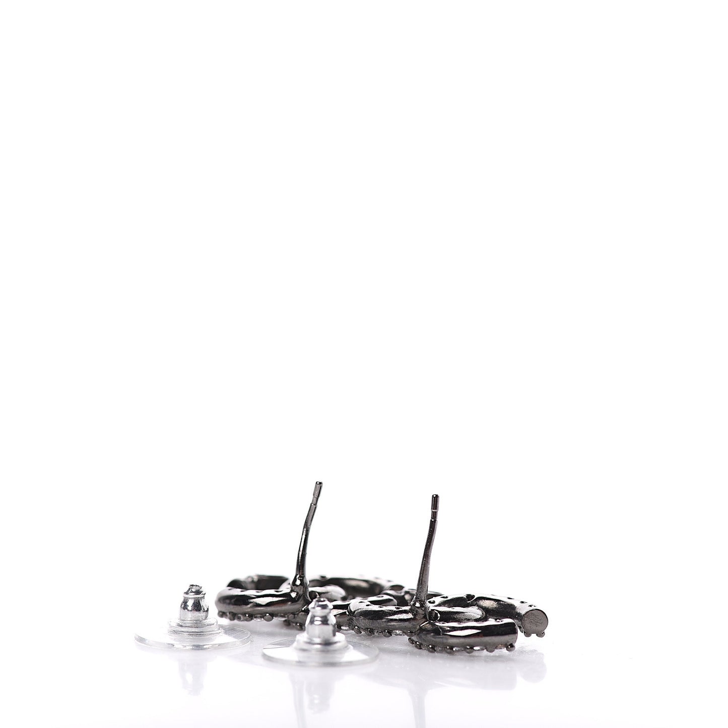 Ruthenium Crystal CC Earrings