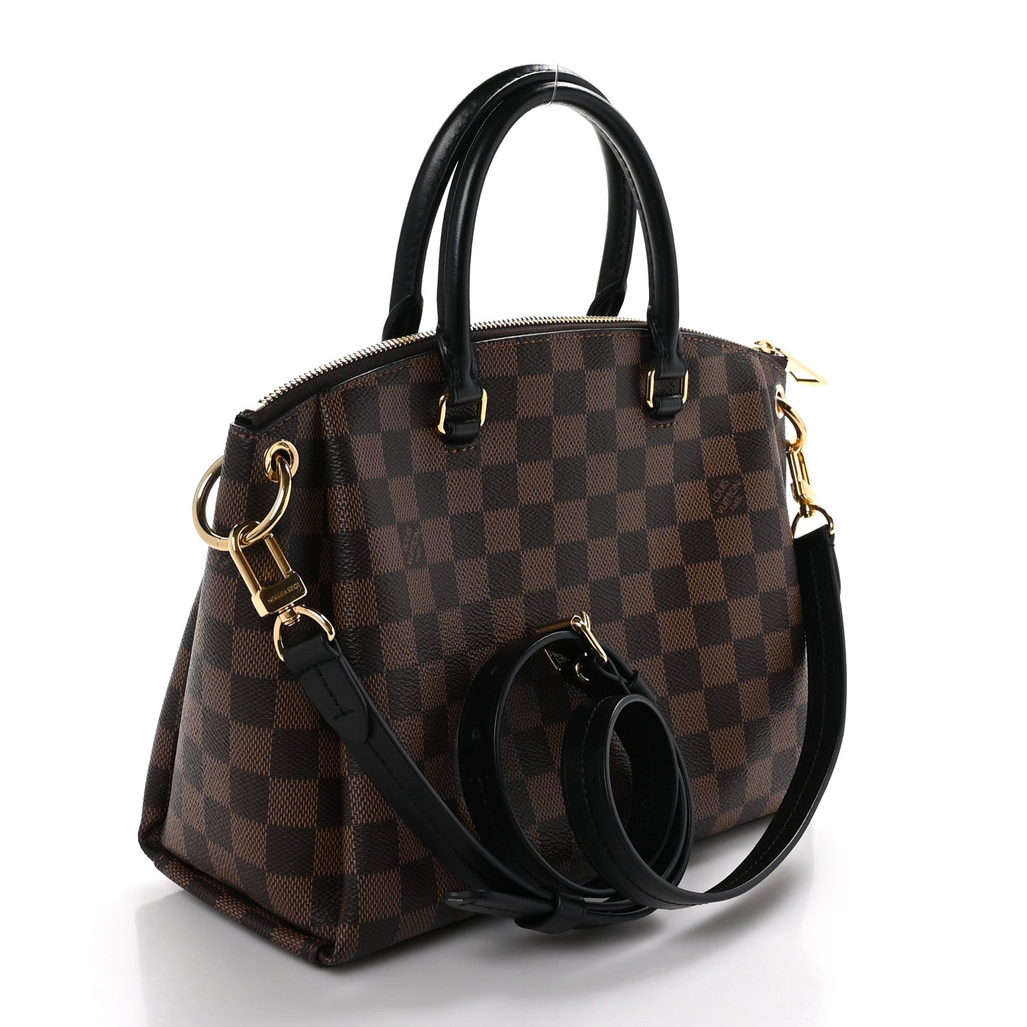 Louis Vuitton Damier Ebene Odeon Tote PM Black 3 of 10