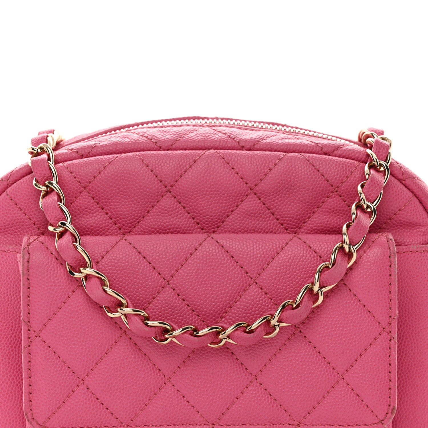 Chanel Caviar Quilted CC Day Camera Case Pink 8 of 13