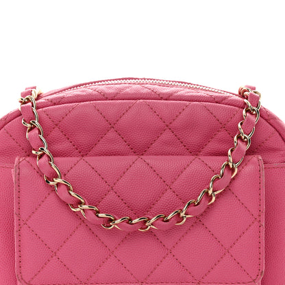 Chanel Caviar Quilted CC Day Camera Case Pink 8 of 13
