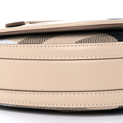 Burberry Canvas Calfskin Check Small Olympia Beige 10 of 13