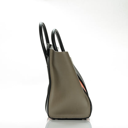 Celine Smooth Calfskin Mini Tri-Color Luggage Bright Orange 14 of 16