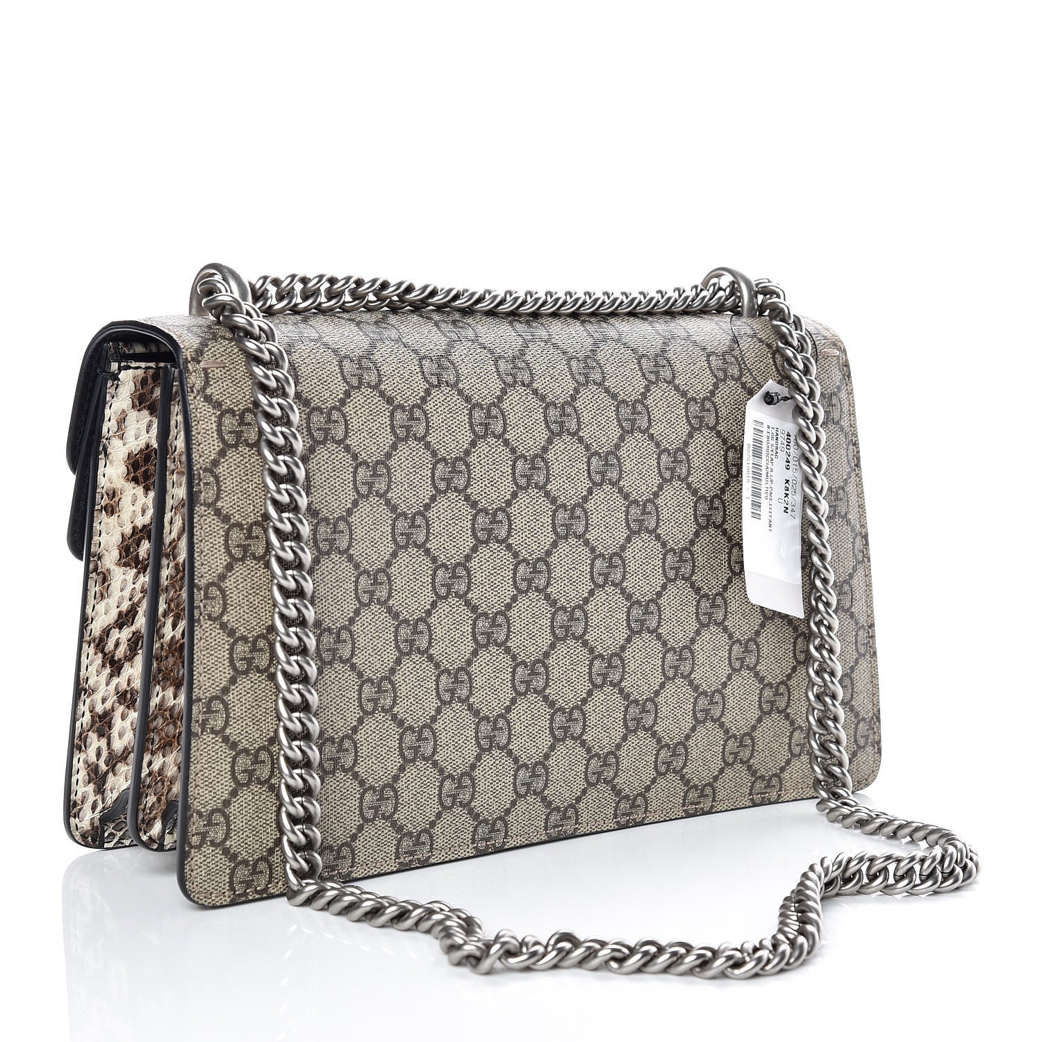 Gucci GG Supreme Monogram Elaphe Elephant Embroidered Small Dionysus Shoulder Bag 3 of 9