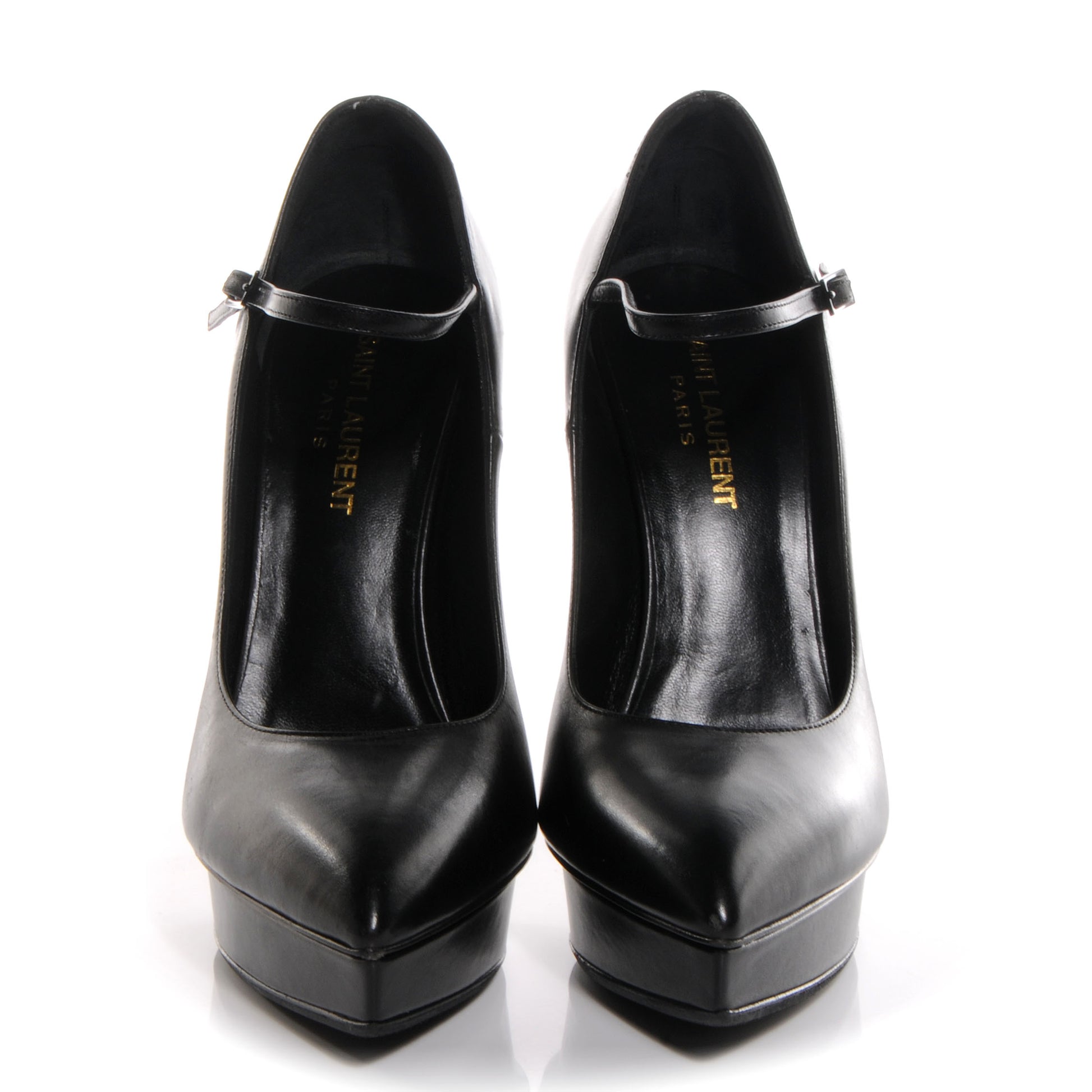 Saint Laurent Leather Classic Janis 105 Mary Jane Pump Black 2 of 7