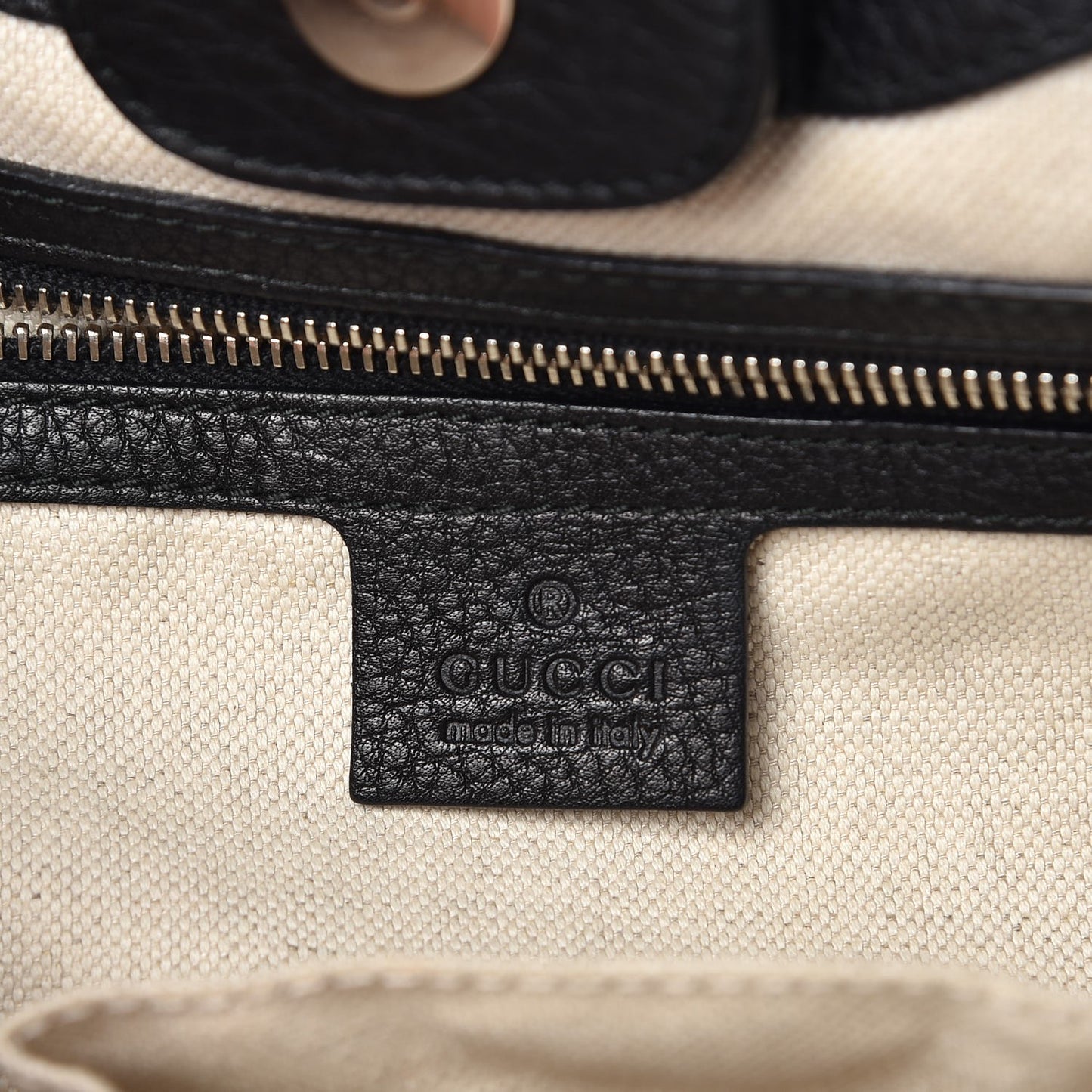 Calfskin New Bamboo Medium Tassel Tote Black