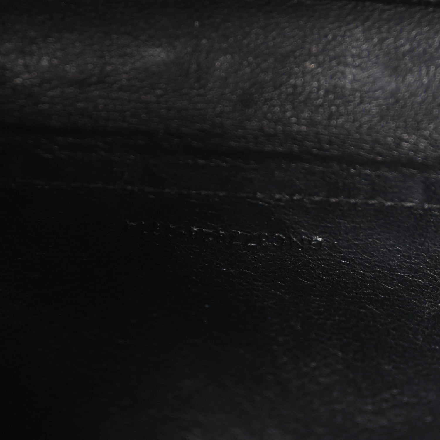 Saint Laurent Grain De Poudre Matelasse Chevron Monogram Chain Wallet Black 6 of 9