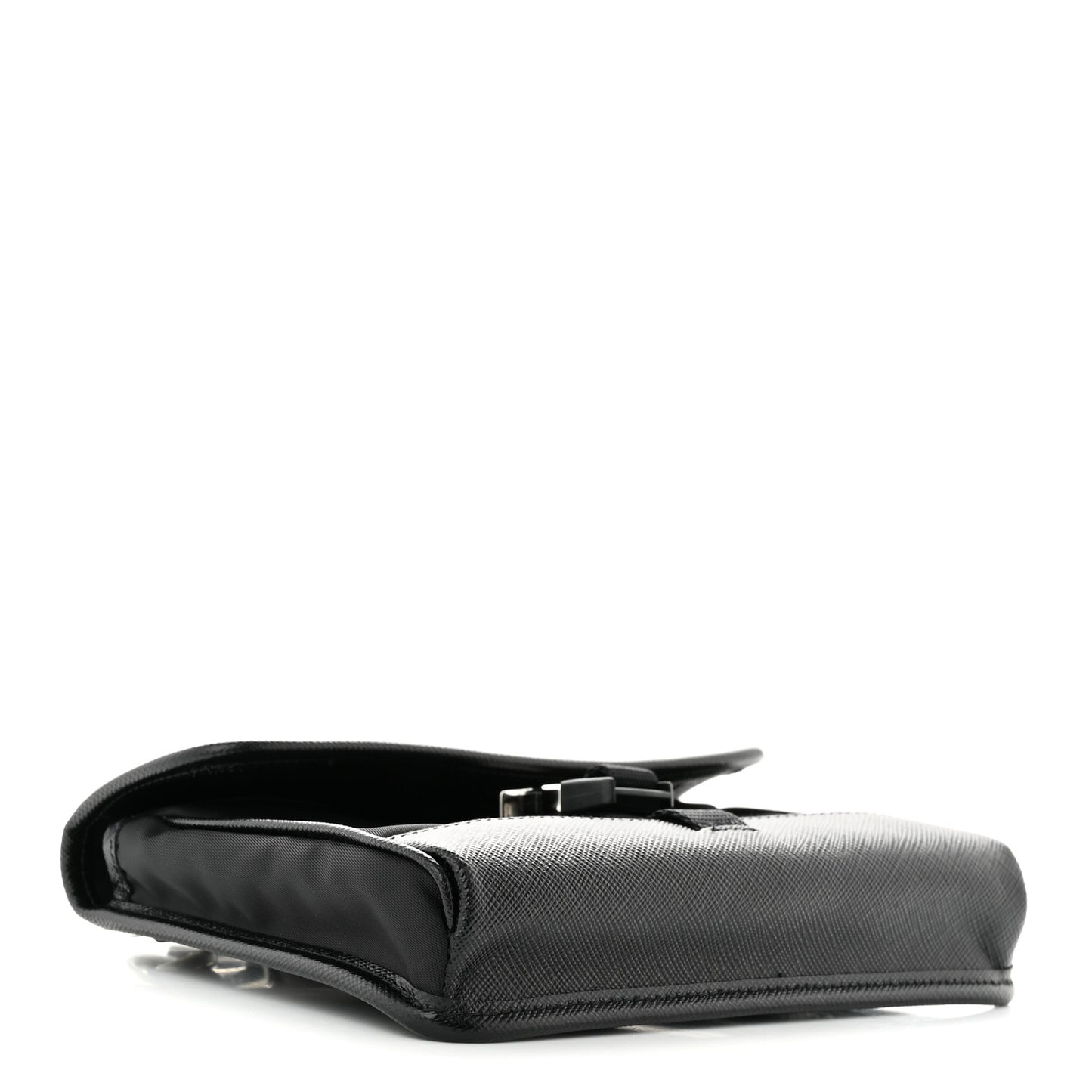 Re-Nylon Saffiano Smartphone Case Crossbody Black