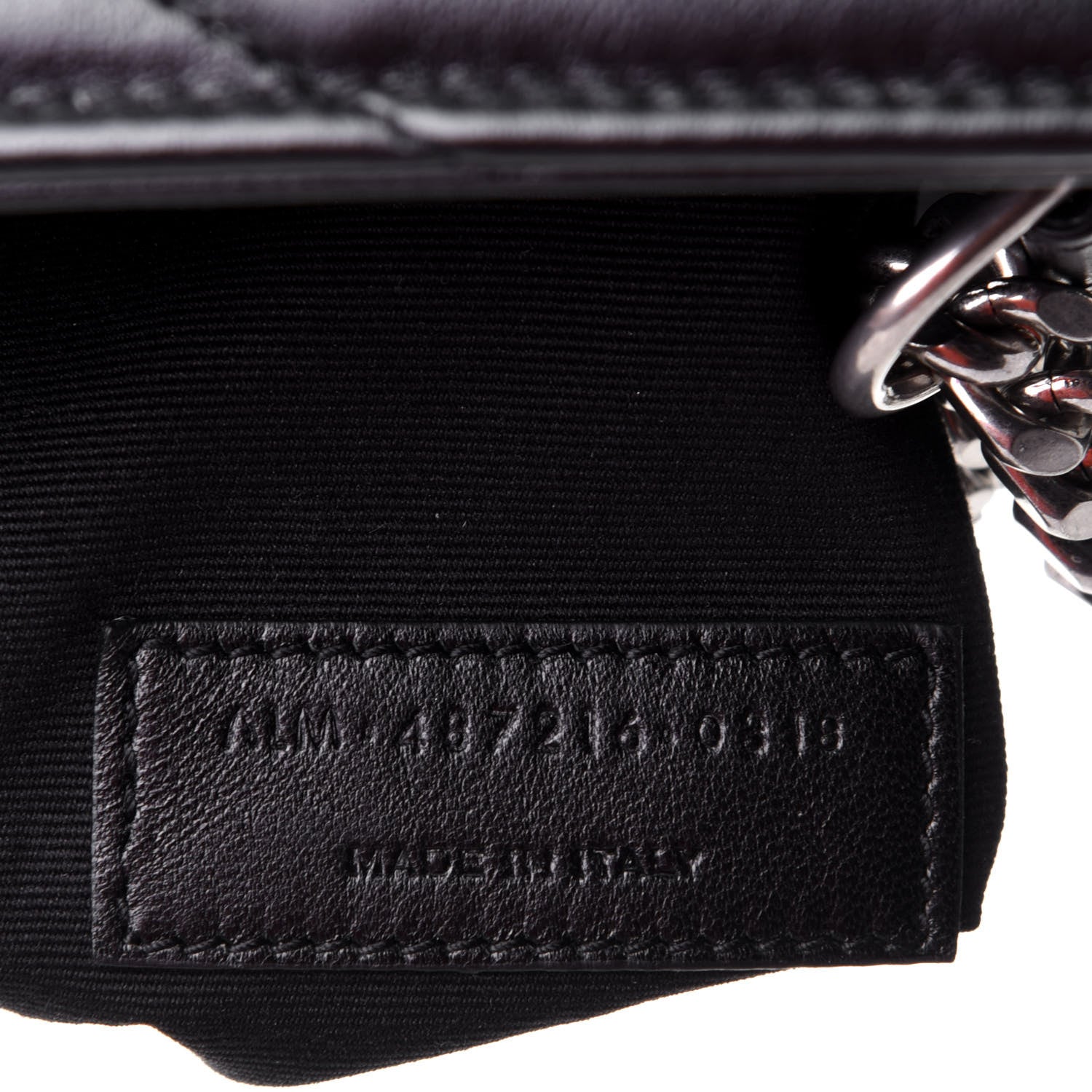 Saint Laurent Calfskin Y Quilted Monogram Medium Loulou Chain Satchel Black 8 of 11