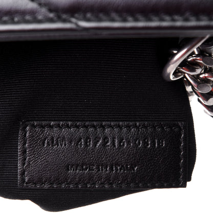 Saint Laurent Calfskin Y Quilted Monogram Medium Loulou Chain Satchel Black 8 of 11