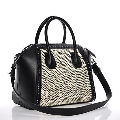 Givenchy Elaphe Calfskin Small Studded Antigona Black 4 of 10