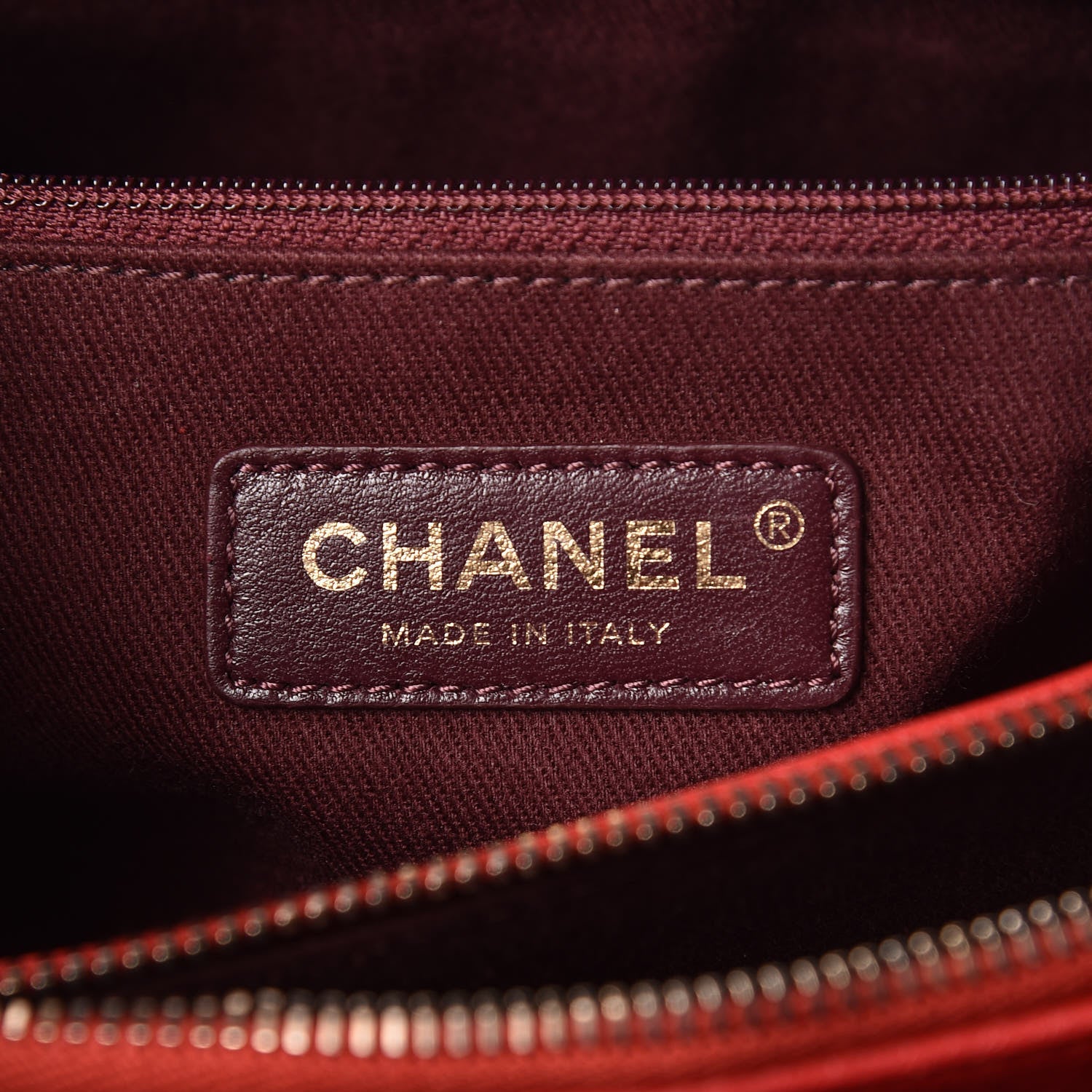 Chanel Shiny Sheepskin Quilted Large Trapezio Flap Red 8 of 15