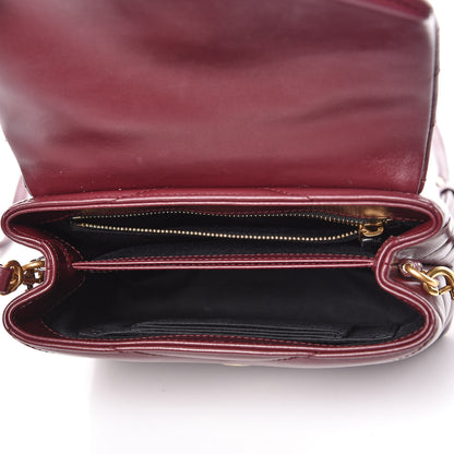 Saint Laurent Calfskin Y Quilted Monogram Toy Loulou Monogram Crossbody Bag Rouge Legion 5 of 11