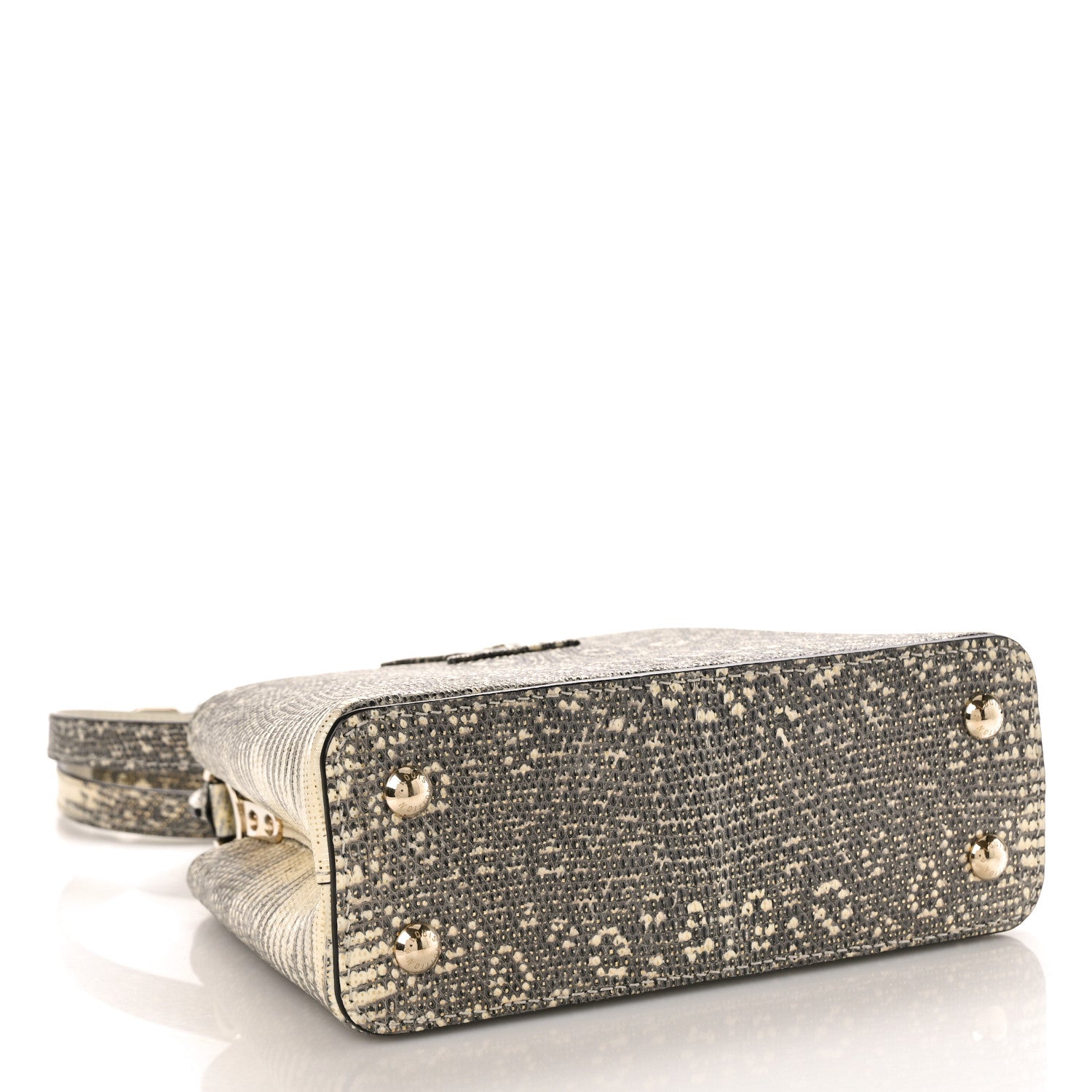 Louis Vuitton Lizard Capucines Mini Argento 4 of 9