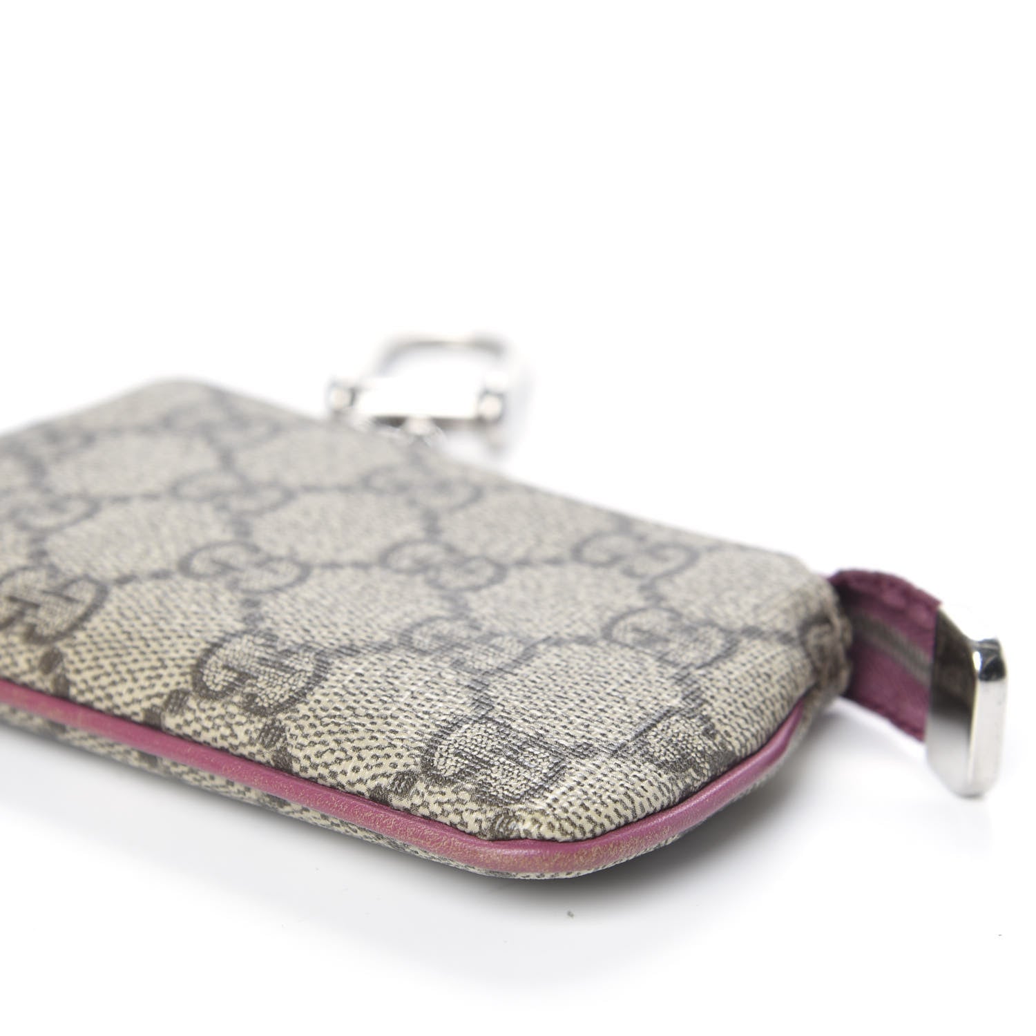 Gucci GG Supreme Monogram Key Case Beige Peonia Flower 9 of 9