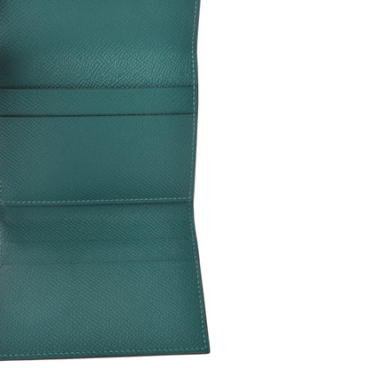 Hermes Epsom Clic Mini Card Holder Bleu Atoll Malachite 5 of 6