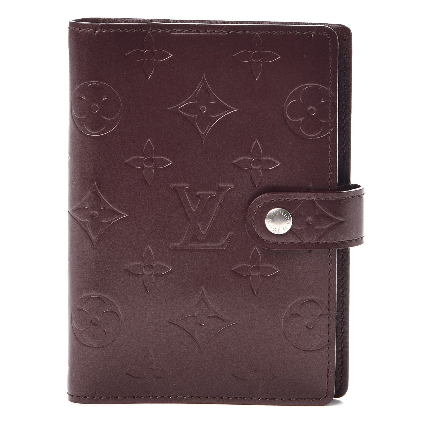 Mat Monogram Small Ring Agenda Cover Violet