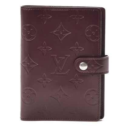 Louis Vuitton Mat Monogram Small Ring Agenda Cover Violet 1 of 8