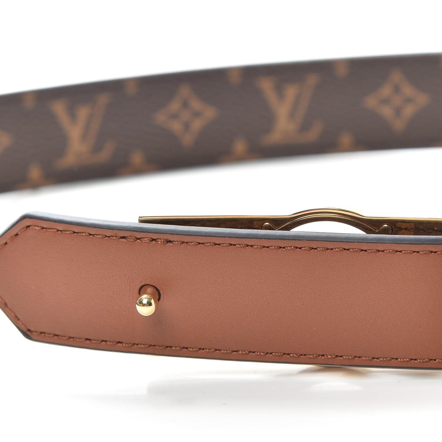 Monogram 25mm Dauphine Reversible Belt 90 36 Tan